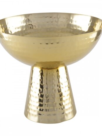 Aulica:  Hammered Golden Serving Bowl
