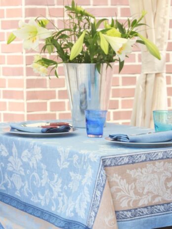 Julein: Tablecloth French Motifs Blue Gold