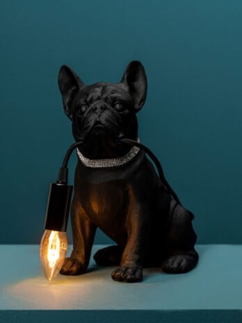 Table Lamp Francis Dog Black