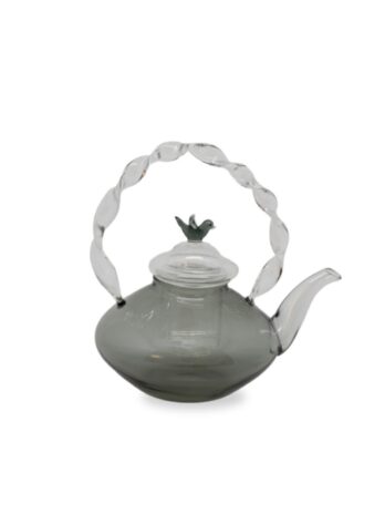Teapot With Glass Filter Gray
