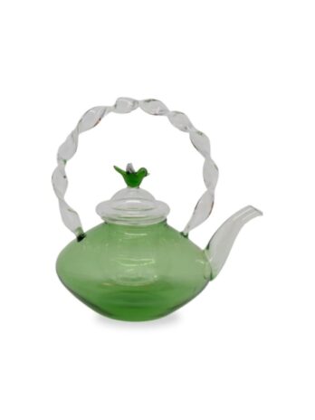 Teapot With Glass Filter Green