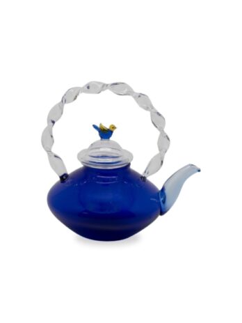 Teapot With Glass Filter Blue