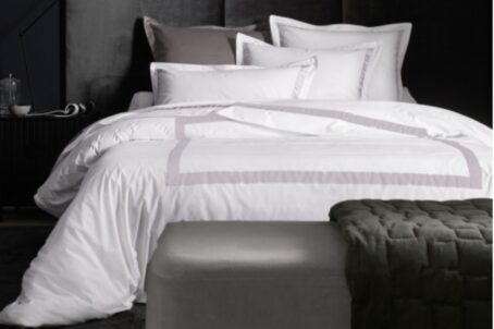 Blanc Des Vosges: Egerie Metal Mercerized Bedding Set