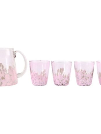 Jug With Glasses 5 Piece Set Splash Pink