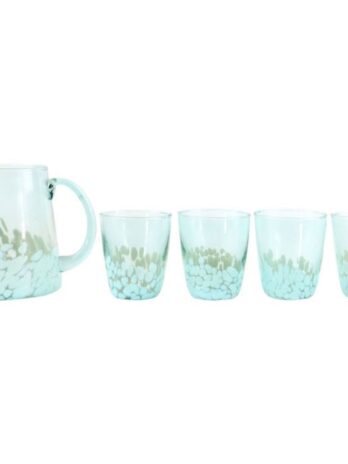 Jug With Glasses 5 Piece Set Splash Sky Blue