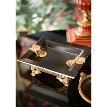 G & C Interiors: Ashtray Bronze Stand Black