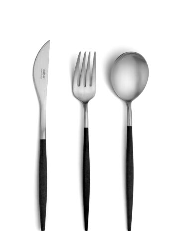 Dalper: Mya Black Cutlery Set/24