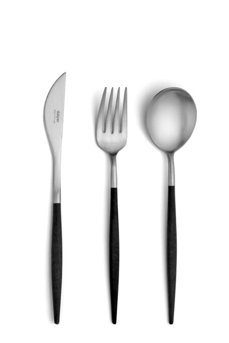 Dalper: Mya Black Cutlery Set/24