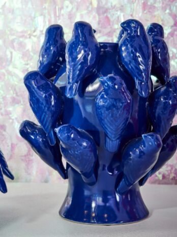 Vase With Blue Birds