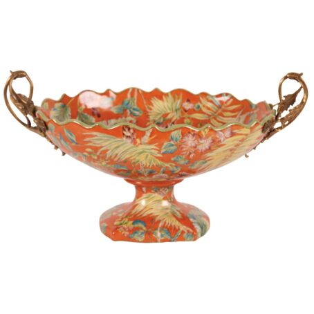 G & C Interiors: Palm Porcelain Oval Centerpiece