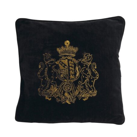 G & C Interiors: Arms Gold Embroidered Cushion Cover