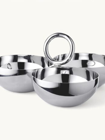 Edsard: Aura Stainless Steel Snack Bowl