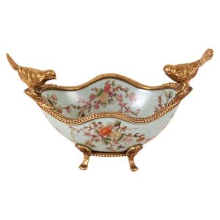 G & C Interiors: Turquoise Bowl with Birds