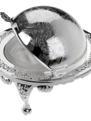 Silver Plated Butter Dish Queen Anne