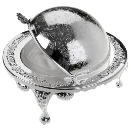 Silver Plated Butter Dish Queen Anne