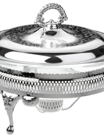 Silver Plated Casserole with Warmer Queen Anne