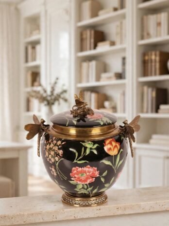 G & C Interiors: Dragonflies Jar with Lid