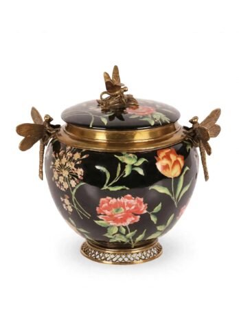 G & C Interiors: Dragonflies Jar with Lid