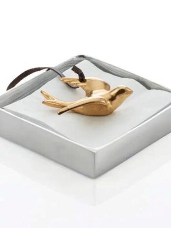 Luxe Cocktail Napkin Holder Dove Silver Gold