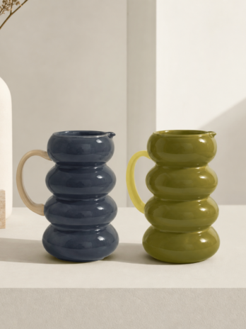 WD Lifestyle: Garden Glass Jug Green/ Blue