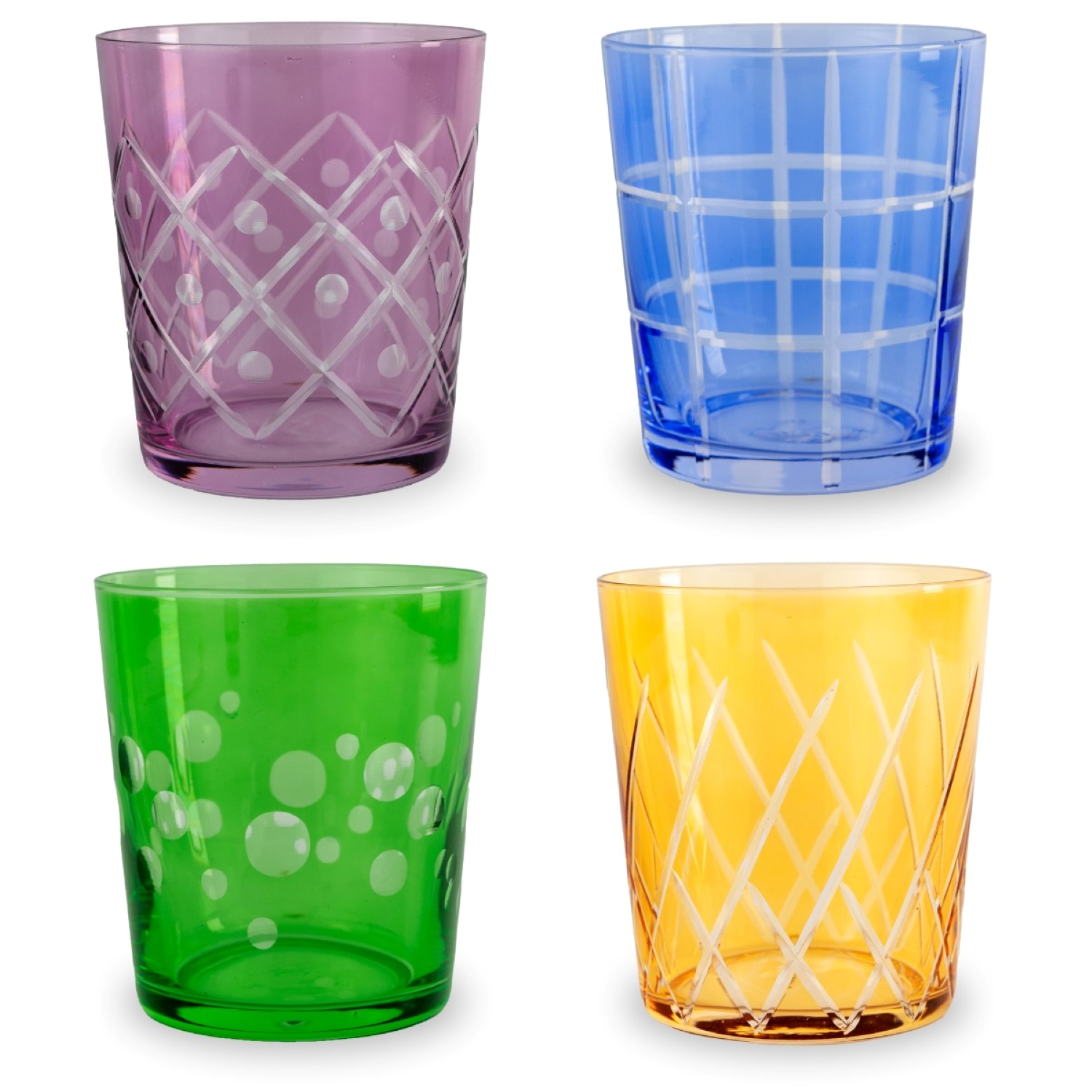 WD Lifestyle: Assorted Drinking Glasses Set/4
