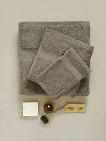 Bath Linen Set: Luxe Monochrome Taupe Bath Towels